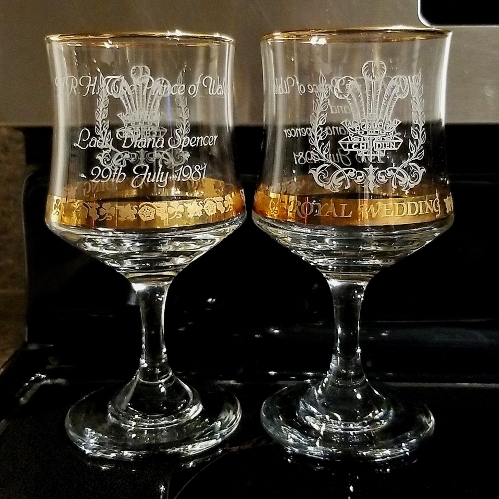 Vintage Royal Wine Glasses